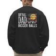 Softball Dad Like A Baseball Dad Retro US Flag Father's Day Men's Sweatshirt Back Print Softball Dad Like A Baseball Dad Retro US Flag Father's Day Men's Sweatshirt Back Print