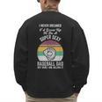 Super Sexy Baseball Dad Here I Am Men's Sweatshirt Back Print