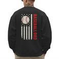 Vintage Baseball DAD American Flag Fathers Day 4th Of July Men's Sweatshirt Back Print Vintage Baseball DAD American Flag Fathers Day 4th Of July Men's Sweatshirt Back Print