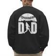Vintage Baseball Dad Clothing Daddy Father's Day Men's Sweatshirt Back Print Vintage Baseball Dad Clothing Daddy Father's Day Men's Sweatshirt Back Print