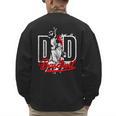 Vintage Baseball Dad Daddy Father's Day Clothing Men's Sweatshirt Back Print