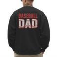 Vintage Baseball Dad Father Tee Player Fan Baseball Ball Men's Sweatshirt Back Print Vintage Baseball Dad Father Tee Player Fan Baseball Ball Men's Sweatshirt Back Print