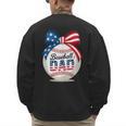 Vintage Baseball Dad Patriotic USA Flag 4th Of July Fathers Men's Sweatshirt Back Print Vintage Baseball Dad Patriotic USA Flag 4th Of July Fathers Men's Sweatshirt Back Print