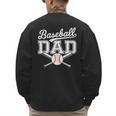 Vintage Baseball Dad Sport Lovers Batter Player Fathers Art Men's Sweatshirt Back Print