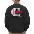 Vintage Baseball Fan I Yell Because I Care Baseball Dads Men's Sweatshirt Back Print Vintage Baseball Fan I Yell Because I Care Baseball Dads Men's Sweatshirt Back Print
