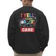 I Yell Because I Care Baseball Dad Father's Day Boys Summer Men's Sweatshirt Back Print I Yell Because I Care Baseball Dad Father's Day Boys Summer Men's Sweatshirt Back Print