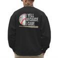 I Yell Because I Care Baseball Fan Humor Baseball Dads Men's Sweatshirt Back Print I Yell Because I Care Baseball Fan Humor Baseball Dads Men's Sweatshirt Back Print