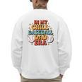Baseball In My Chill Baseball Dad Era Retro Bright Vibes Men's Sweatshirt Back Print Baseball In My Chill Baseball Dad Era Retro Bright Vibes Men's Sweatshirt Back Print