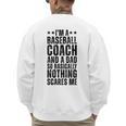 Baseball Coach And A Dad So Basically Baseball Dad Men's Sweatshirt Back Print