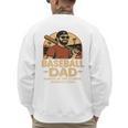 Baseball Dad – Always In The Stands Always Loud Retro Premium Men's Sweatshirt Back Print