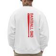 Baseball Dad Baseball American US Flag Baseball Sport Team Premium Men's Sweatshirt Back Print Baseball Dad Baseball American US Flag Baseball Sport Team Premium Men's Sweatshirt Back Print
