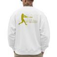 Baseball Dad Of Ballers Raglan Baseball Tee Men's Sweatshirt Back Print