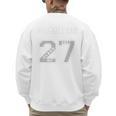 BASEBALL DAD CLASS OF 2027 BASEBALL DAD SWAG CLASS OF 27 Premium Men's Sweatshirt Back Print