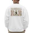Baseball Dad Distressed Bold Stitch Graphic Sports Father Premium Men's Sweatshirt Back Print Baseball Dad Distressed Bold Stitch Graphic Sports Father Premium Men's Sweatshirt Back Print