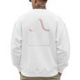 Baseball Dad Father Sport Fan Premium Men's Sweatshirt Back Print