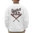 Baseball Dad Father's Day Baseball Daddy Game Day Toddlers Men's Sweatshirt Back Print Baseball Dad Father's Day Baseball Daddy Game Day Toddlers Men's Sweatshirt Back Print