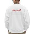 Baseball Dad Father's Day Men Sports Lover Premium Men's Sweatshirt Back Print