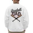 Baseball Dad Father's Day Vintage Baseball Players Men's Sweatshirt Back Print