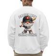 Baseball Dad Gnome For Baseball Grandpa Fathers Day Premium Tri-Blend Men's Sweatshirt Back Print