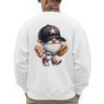 Baseball Dad Gnome Grandpa For Men Baseball Hot Dog Men's Sweatshirt Back Print Baseball Dad Gnome Grandpa For Men Baseball Hot Dog Men's Sweatshirt Back Print