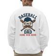 Baseball Dad Home Run Hero For Sports Dad Coach Men's Sweatshirt Back Print Baseball Dad Home Run Hero For Sports Dad Coach Men's Sweatshirt Back Print
