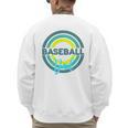 Baseball Dad With Modern Baseball Circles Premium Tri-Blend Men's Sweatshirt Back Print Baseball Dad With Modern Baseball Circles Premium Tri-Blend Men's Sweatshirt Back Print