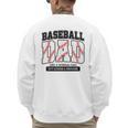 Baseball Dad Like Normal Dad But Louder Prouder Father Day Men's Sweatshirt Back Print