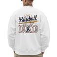 Baseball Dad Player Cool Retro Sports Fan Father's Day Premium Tri-Blend Men's Sweatshirt Back Print