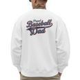Baseball Dad Graphic Premium Tri-Blend Men's Sweatshirt Back Print
