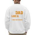 Baseball Dad Like a Regular Dad Only Way Cooler Premium Men's Sweatshirt Back Print