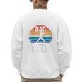 Baseball Dad Like a Regular Dad But Cooler Raglan Baseball Tee Men's Sweatshirt Back Print