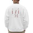 Baseball Dad Tees For Men Boys Kid Happy Fathers Day Premium Men's Sweatshirt Back Print