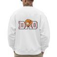 Baseball Dad Vintage Sports Fathers Day Baseball Fan Premium Men's Sweatshirt Back Print