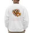 Baseball Daddy Leopard Heart Colorful Premium Men's Sweatshirt Back Print