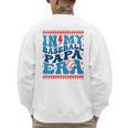 In My Baseball Papa Era Groovy Baseball Dad Family Matching Men's Sweatshirt Back Print In My Baseball Papa Era Groovy Baseball Dad Family Matching Men's Sweatshirt Back Print