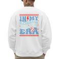 In My Baseball Papa Era Groovy Baseball Dad Family Matching Premium Men's Sweatshirt Back Print