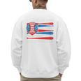 I Can't My Son Has Baseball Dad American Flag 4th Of July Premium Men's Sweatshirt Back Print I Can't My Son Has Baseball Dad American Flag 4th Of July Premium Men's Sweatshirt Back Print
