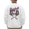 Cool Baseball Dad For Vintage Father's Day Game Day Men's Sweatshirt Back Print Cool Baseball Dad For Vintage Father's Day Game Day Men's Sweatshirt Back Print
