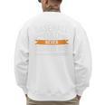 Father Fathers Day Baseball Lovers Baseball Dad Homerun Premium Men's Sweatshirt Back Print