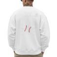 Fathers Cute Vintage Baseball Dad Sport Lovers Batter Player Premium Men's Sweatshirt Back Print