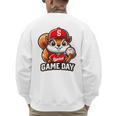 Game Day Baseball Dad Baseball Mam Father's Day Men's Sweatshirt Back Print