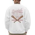 Game Day Baseball Dad Vintage Daddy Father's Day Boys Kids Men's Sweatshirt Back Print Game Day Baseball Dad Vintage Daddy Father's Day Boys Kids Men's Sweatshirt Back Print