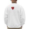 I Love Hot Baseball Dads Red Hearts Premium Men's Sweatshirt Back Print I Love Hot Baseball Dads Red Hearts Premium Men's Sweatshirt Back Print