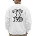 Minimalist Baseball Dad Men's Sweatshirt Back Print Minimalist Baseball Dad Men's Sweatshirt Back Print