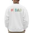 Number One Baseball Dad Father's Day Baseball Player Dad Premium Men's Sweatshirt Back Print