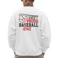 One Proud Baseball Dad Sporty Humor Men's Sweatshirt Back Print One Proud Baseball Dad Sporty Humor Men's Sweatshirt Back Print