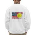 Patriotic Softball Dad Like A Baseball Dad Raglan Baseball Tee Men's Sweatshirt Back Print Patriotic Softball Dad Like A Baseball Dad Raglan Baseball Tee Men's Sweatshirt Back Print