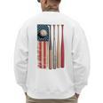 Patriotic USA Flag American Baseball Dad 4th Of July Premium Men's Sweatshirt Back Print Patriotic USA Flag American Baseball Dad 4th Of July Premium Men's Sweatshirt Back Print