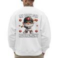 Retired Baseball Dad Coach Gnome For Baseball Retirement Premium Tri-Blend Men's Sweatshirt Back Print