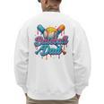 Retro Baseball Dad Dripping Ice Cream Father's Day Men's Sweatshirt Back Print